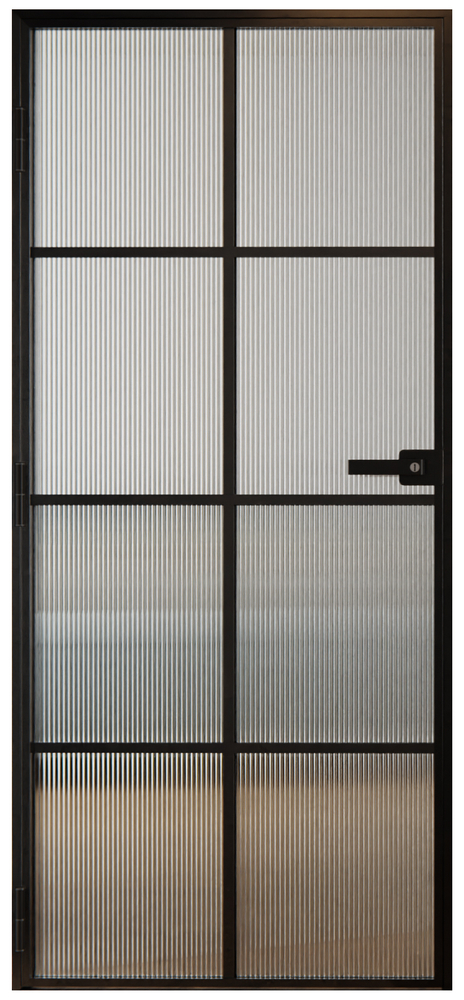 Drzwi Aluminiowe Flutez Slim Loft Komplet z Ościeżnica Lewe 8 Pól 880x2080mm